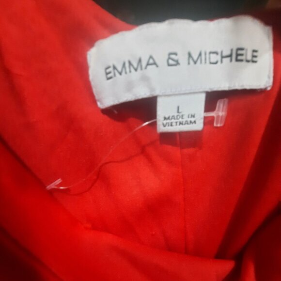 NWT Emma and Michele One Shoulder Red Dress Size Large 😍 Perfect Valentine! - Picture 2 of 6